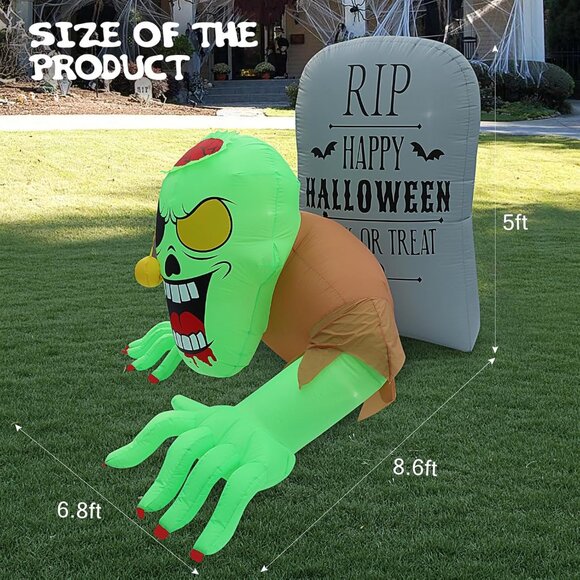 ⚡BLOOMWIN Halloween Inflatable Outdoor Decoration Inflatable with Built in LED - Picture 2 of 6